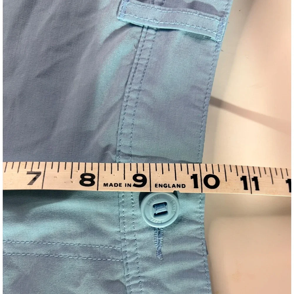 Huk Mens‎ Light Blue Performance Fishing Shorts Size 30 Utility Pockets Summer